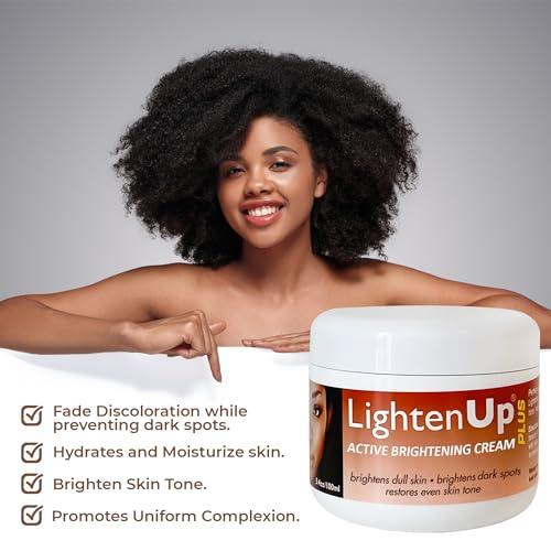 OMIC Lighten-Up LightenUp Plus Active Skin Brightening Cream - 3.4 Fl oz / 100 ml - Daily Moisturzing Cream, For Face and Body