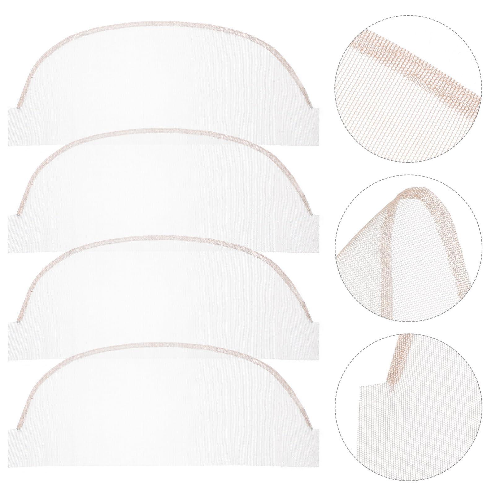 Beatifufu Beatifufu Hair Net Wig Making Supplies 4pcs Lace Net Wig Closures Breathable Longevity for Artists and Diy Enthusiasts Hair Nets for Buns