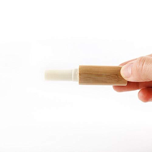 coinbuylot 10Pcs Empty 4g Natural bamboo DIY Lipstick Lip Balm Lip Tube Cosmetic Container