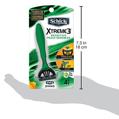 Schick Schick Xtreme3 Sensitive Disposable Razors, 4 Count