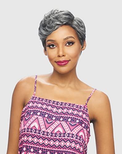 VANESSA VANESSA Party Lace 6 inch Deep Reverse J-part Short Length Wavy Style Heat Wave Synthetic Fashion Wig - DRJ RONDY (BT4007)