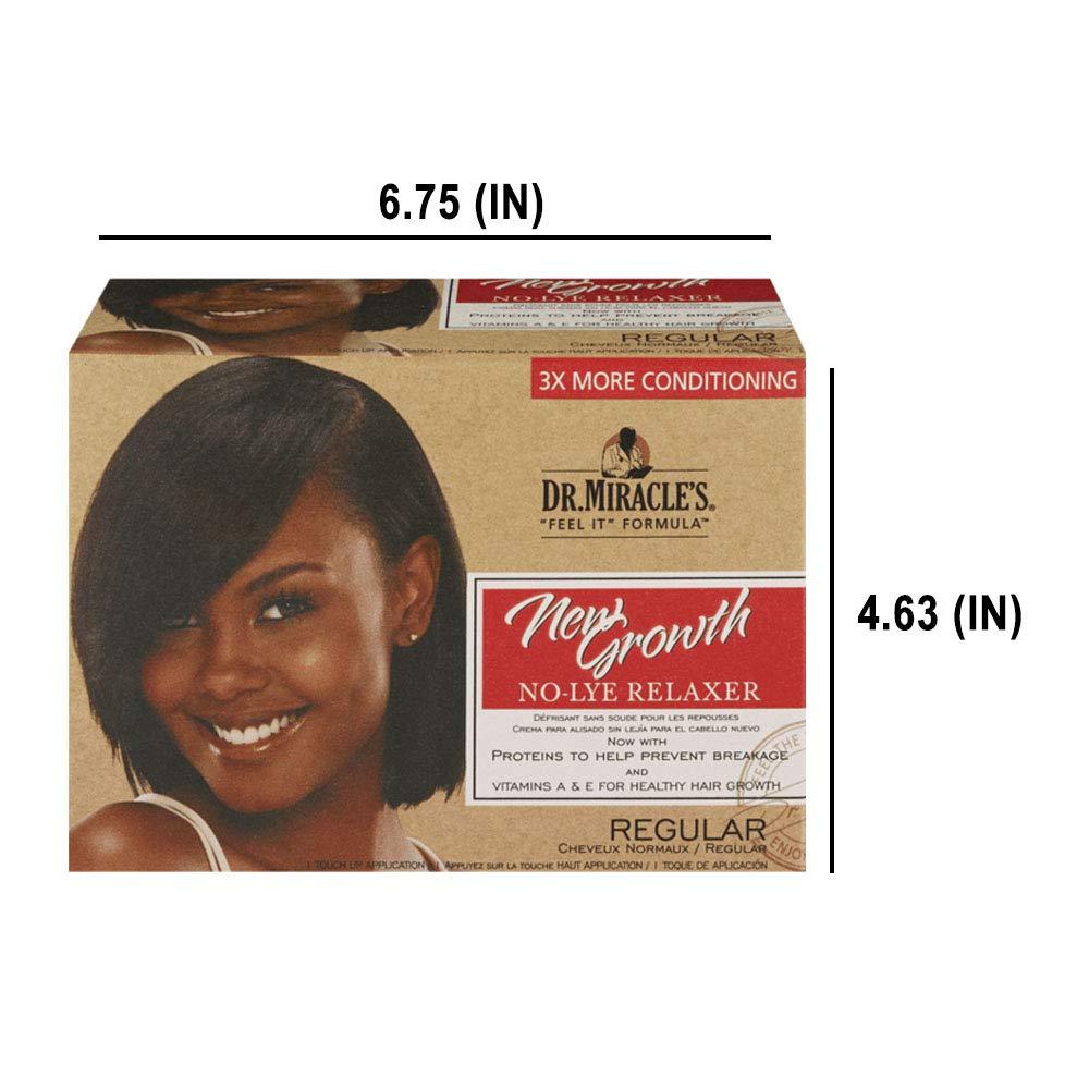 Dr. Miracle's Dr. Miracle's No-Lye Relaxer, With Proteins to Help Prevent Breakage & Vitamins A & E For Healthy Hair Growth, 1 Complete Application