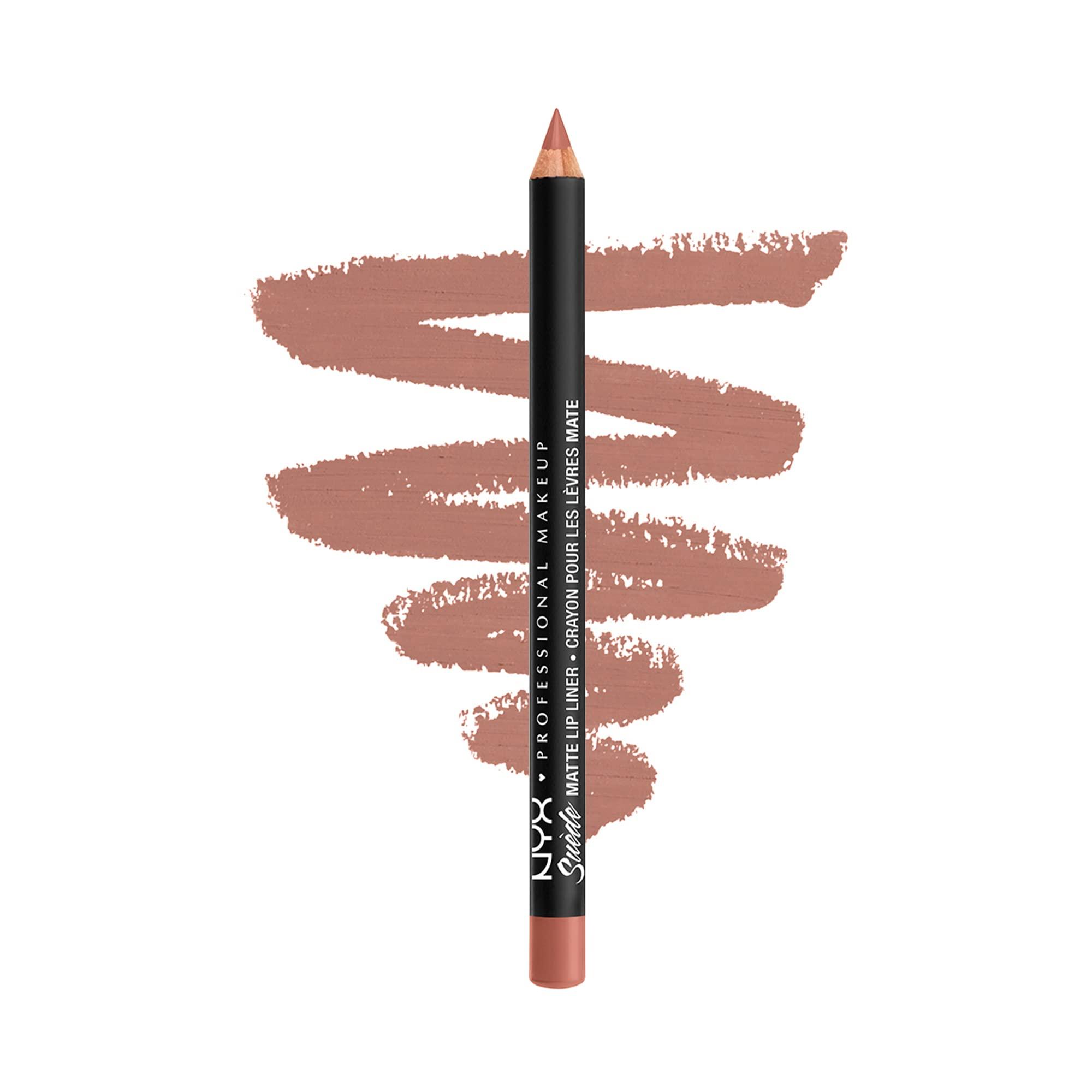 NYX PROFESSIONAL MAKEUP NYX PROFESSIONAL MAKEUP Suede Matte Lip Liner, Vegan Formula - Dainty Daze (Soft Pink)