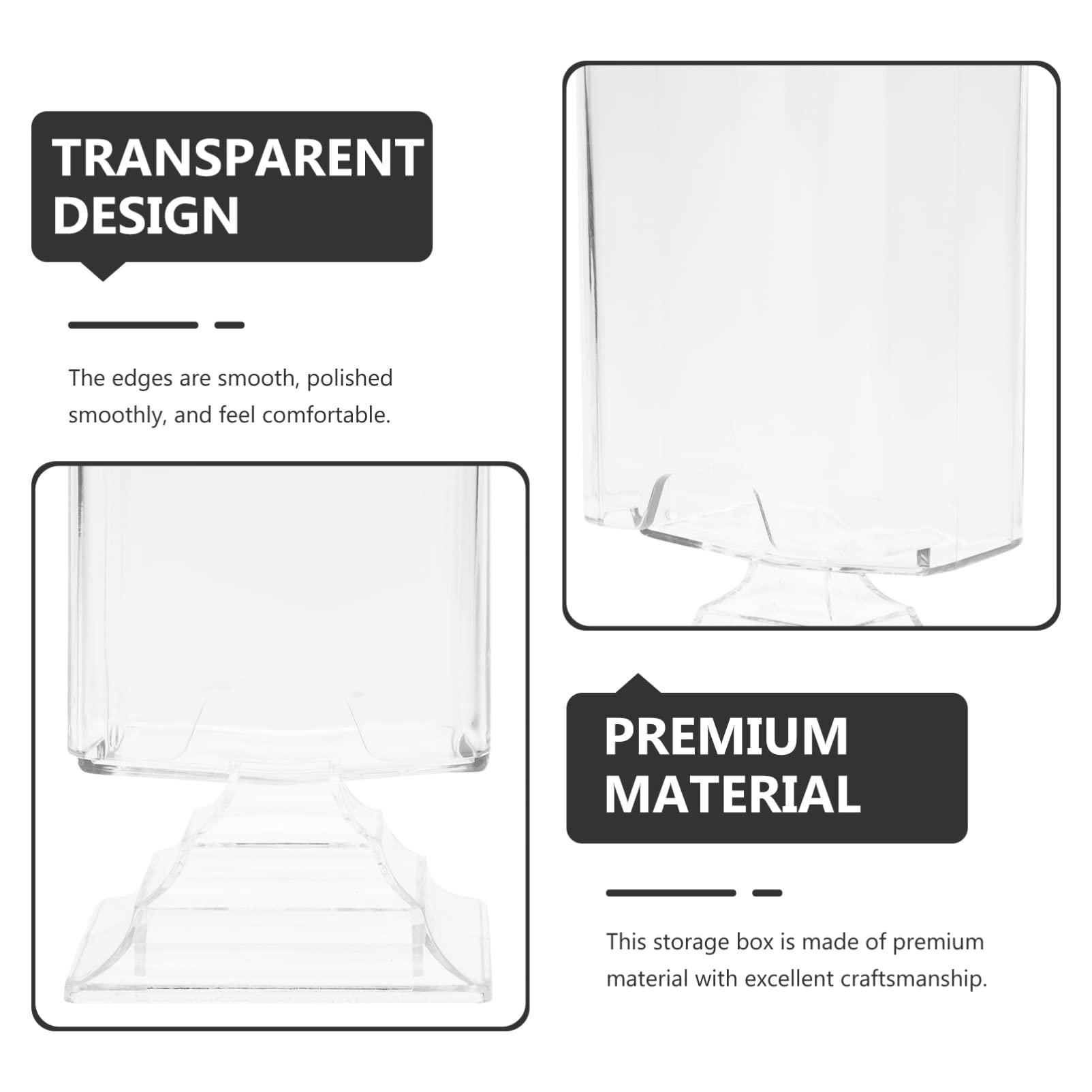 MAGICLULU MAGICLULU 3pcs Cotton Storage Box Laundry Basket Boxed Cotton Bud Container Exfoliating Reusable Makeup Remover Pads Muslin Cloths for Swabs Cotton Pad Clear Storage Container Plastic