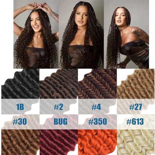 Kiss darling LASHES Micro Braiding Hair Human Bulk Hair Deep Wave Bulk 16\"Inch Brazilian Virgin Human Braiding Hair for Micro Braids Hair No Weft Human Hair Braids Extension #2 Brown Color