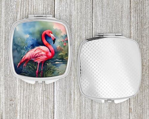 Caroline's Treasures Caroline's Treasures Flamingo Compact Mirror (Pack of 2)