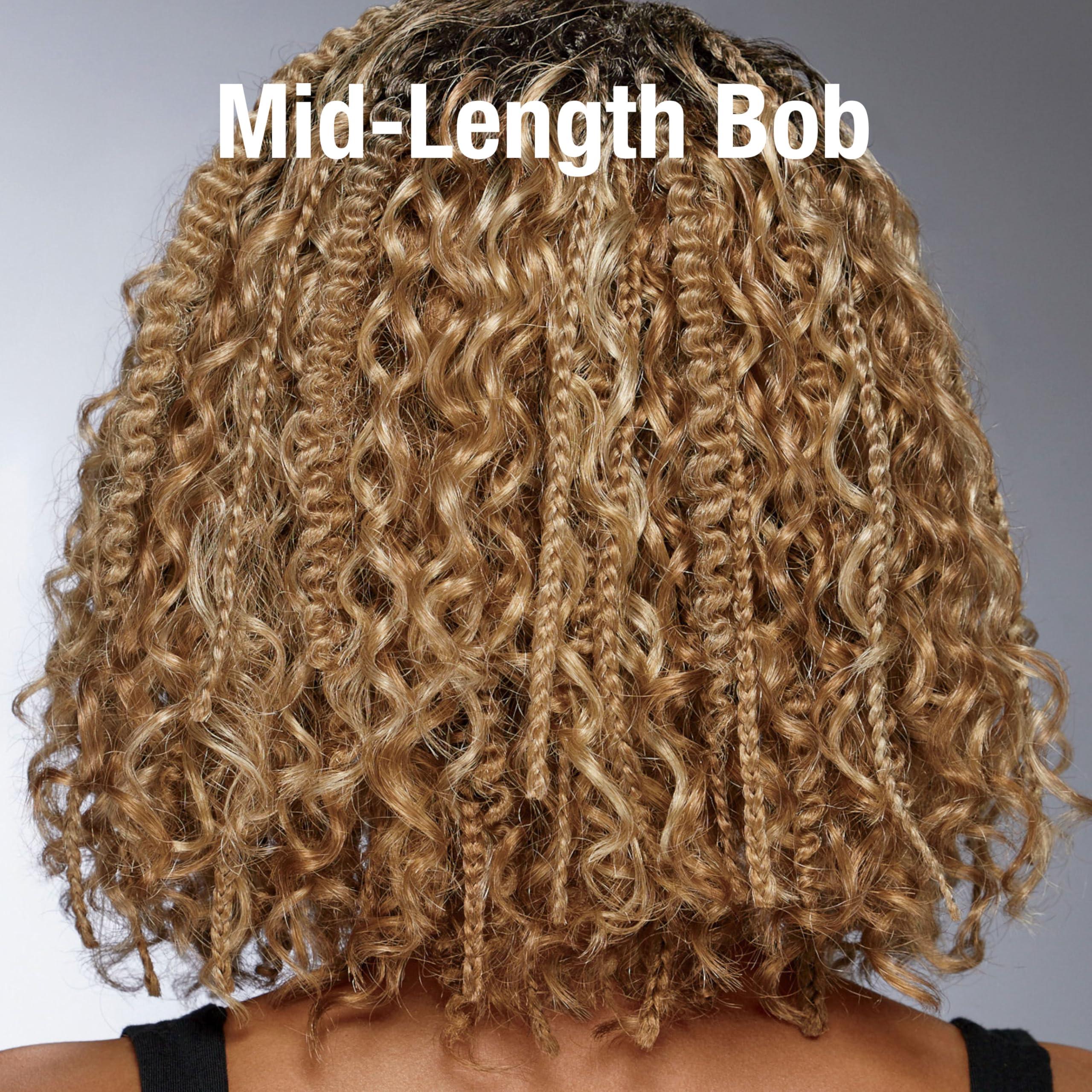 Especially Yours Especially Yours Ebonee Braided Bob Wig with Loose Curls, Box Braids in Runway Shades