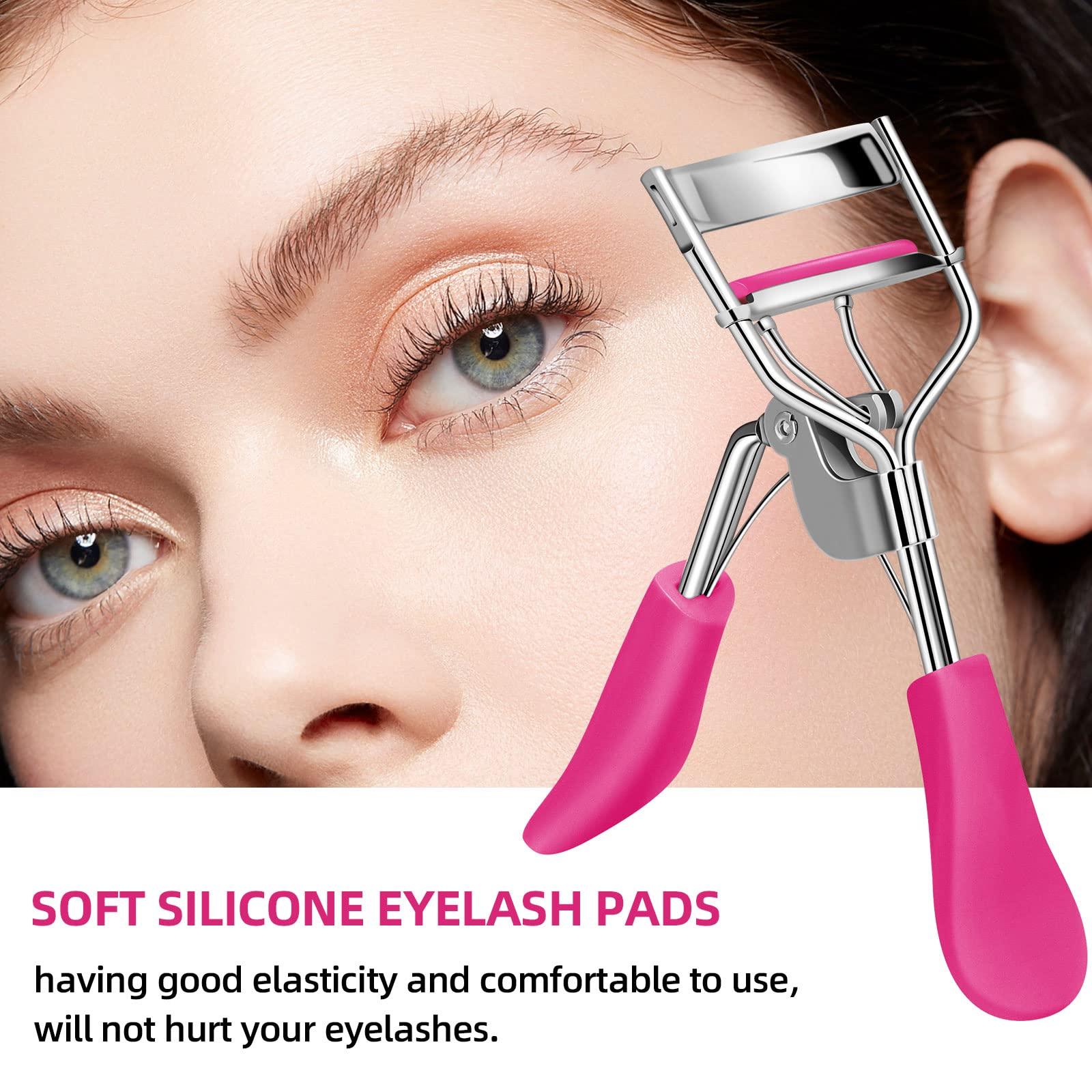 Zowor Zowor Rose Red Eyelash Curler Refills Pads-30 Pcs Silicone Replacement Refills Eye Lash Curler Pads for Universal Eyelash Curler with a Clear Storage Box