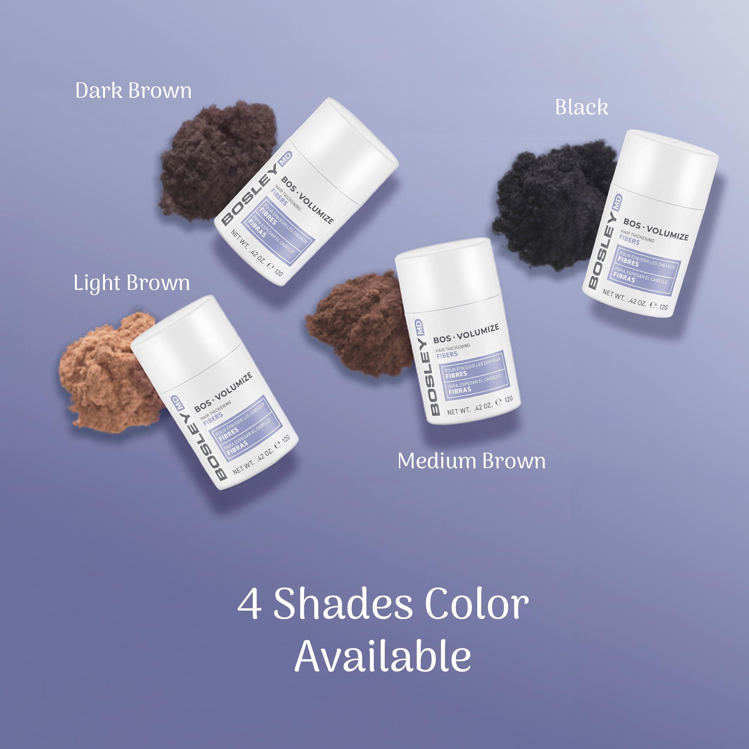 BosleyMD Bosley Professional Strength Hair Thickening Fibers, Dark Brown, 0.42 Ounce (Pack of 1)