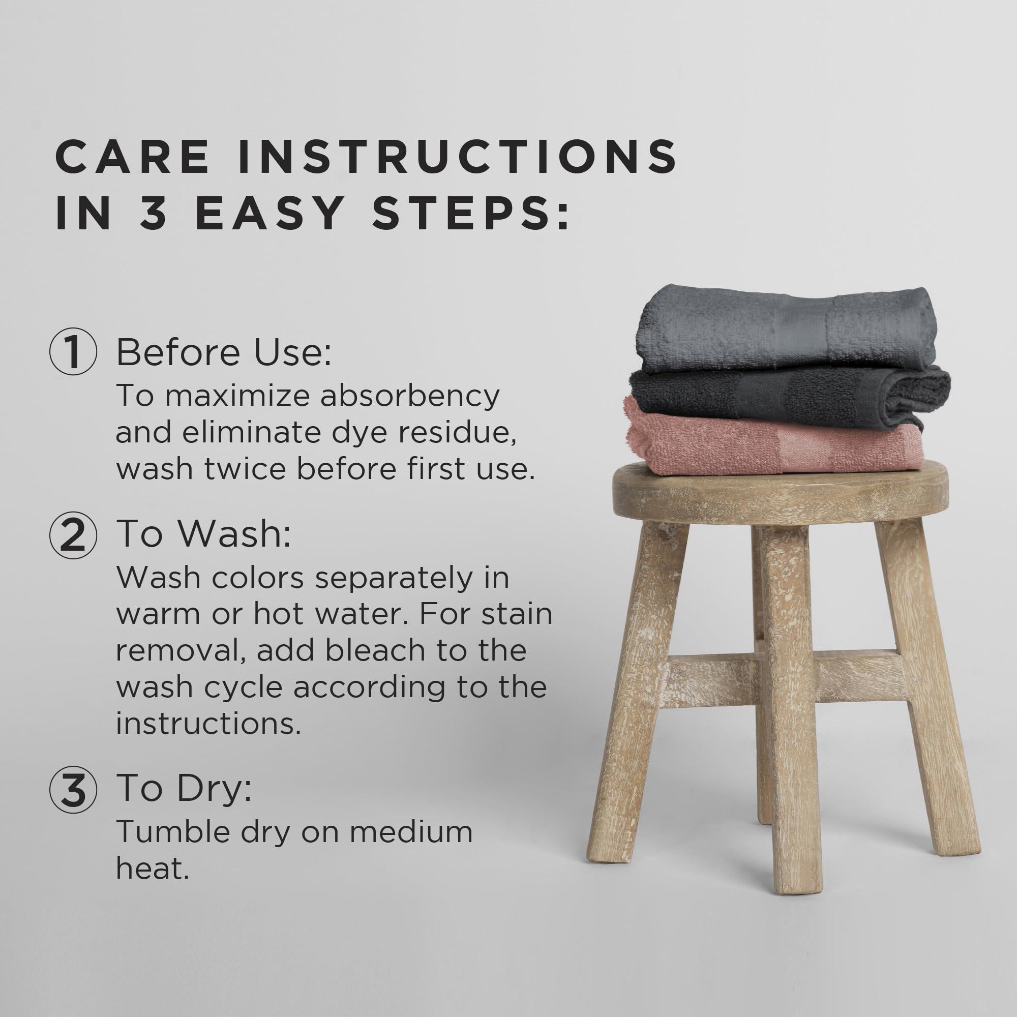 Diane Fromm ColorSafe 100% Cotton Bleach Proof Salon Hair Towels, for Hairstylists, Barbers, Spa, Gym, Absorbent and Stain-Resistant Brown Towels for Drying Long, Curly, or Wavy Hair, 16\" x 29\", 6 Pack