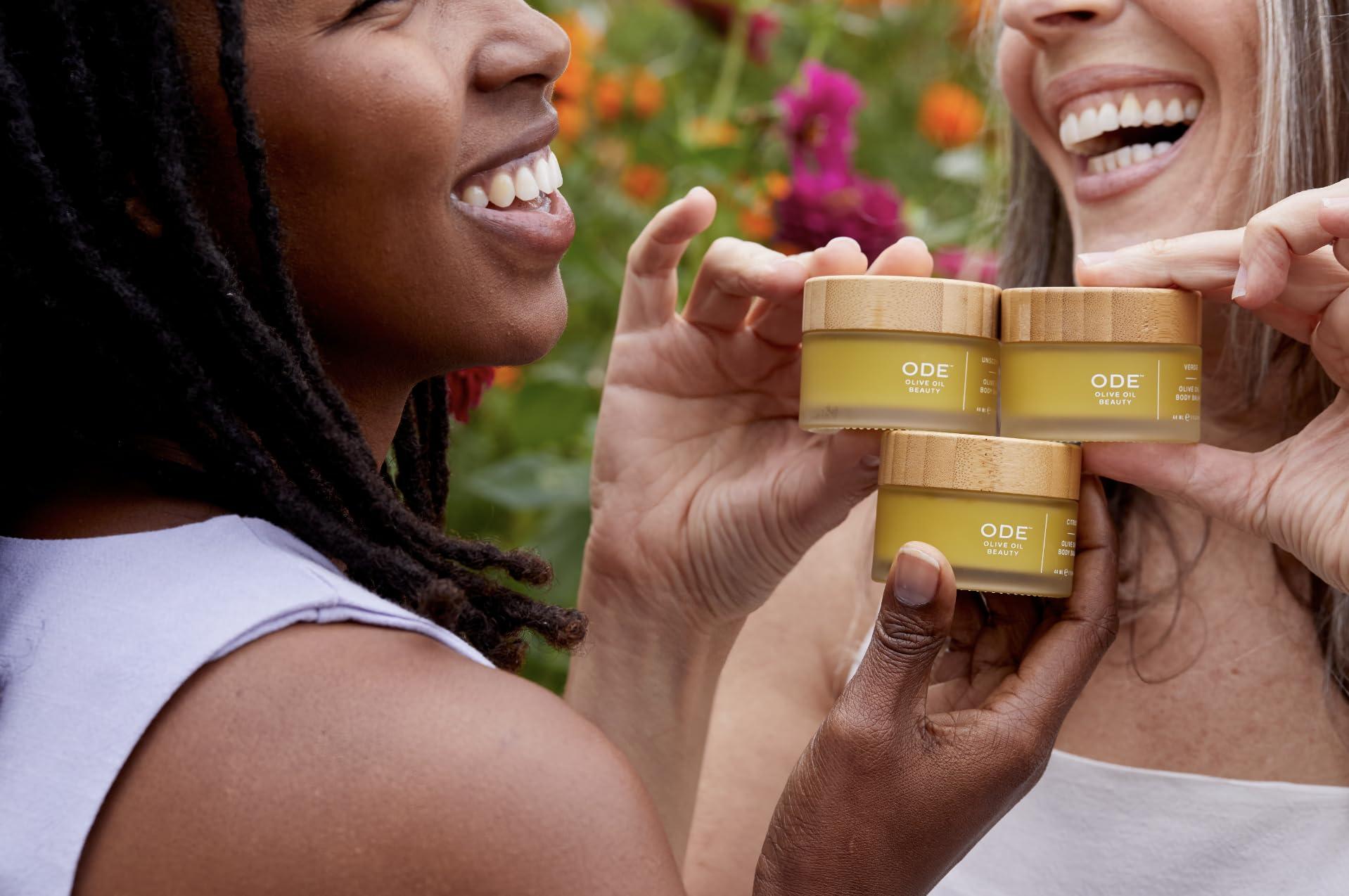 McEvoy Ranch McEvoy Ranch Unscented Olive Oil Body Balm (2-pack) by ODE Olive Oil Beauty, Organic EVOO, California Made, Travel Size, Targeted Relief