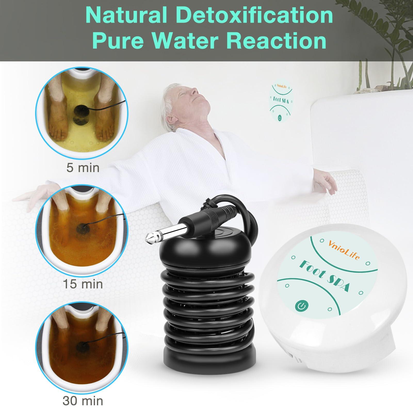 VnioLife VnioLife Ionic Foot Bath Detox Machine with Slipper, Portable Ionic Foot Detox Chi Cleanser | Home Use, Beauty Salon Holiday Gift
