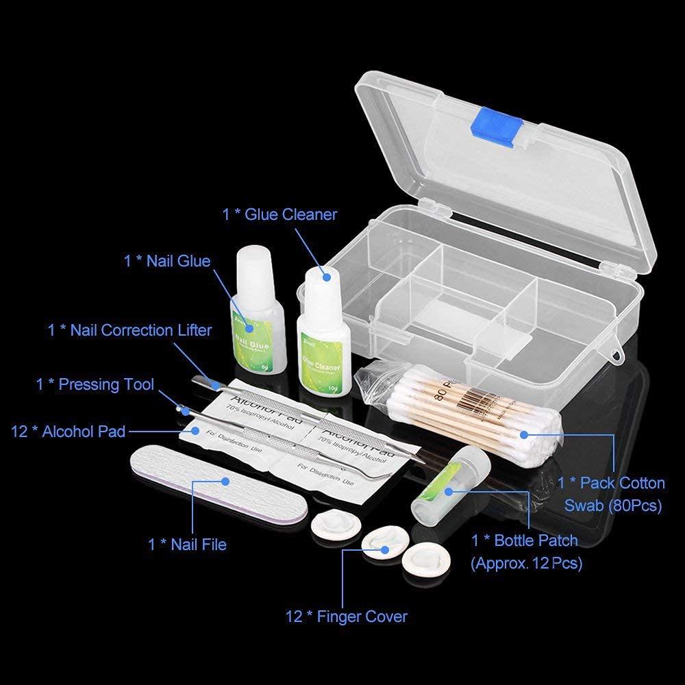 Gnker Ingrown Toenail Pedicure Tool Straightening Clip Curved BS Brace for Toenails Toe nail (Tool Kit)