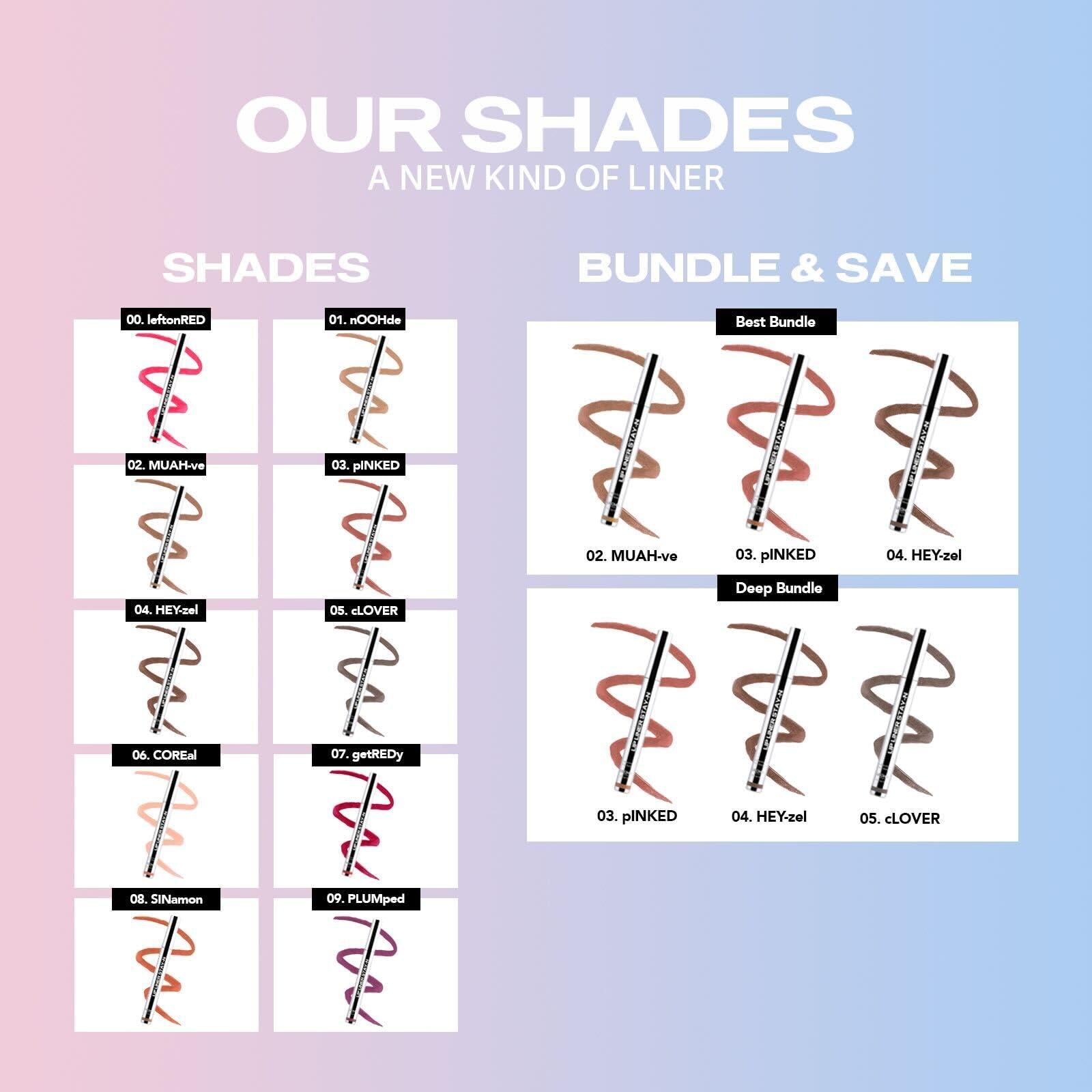 Sacheu Sacheu Lip Liner Stay-N Peel Off Lip Stain Long Lasting Matte Lip Tattoo Transfer Proof Lipstain Infused with Hyaluronic Acid & Vitamin E for All Skin Types Vegan & Cruelty-Free, Noohde