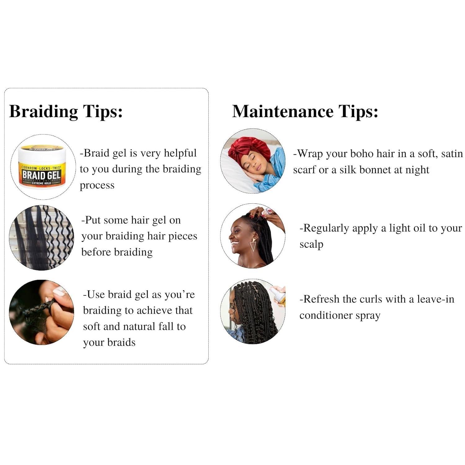 Leticia Pink Boho Braiding Hair for Boho Braids Braid in Hair Pre stretched Boho Braiding Hair