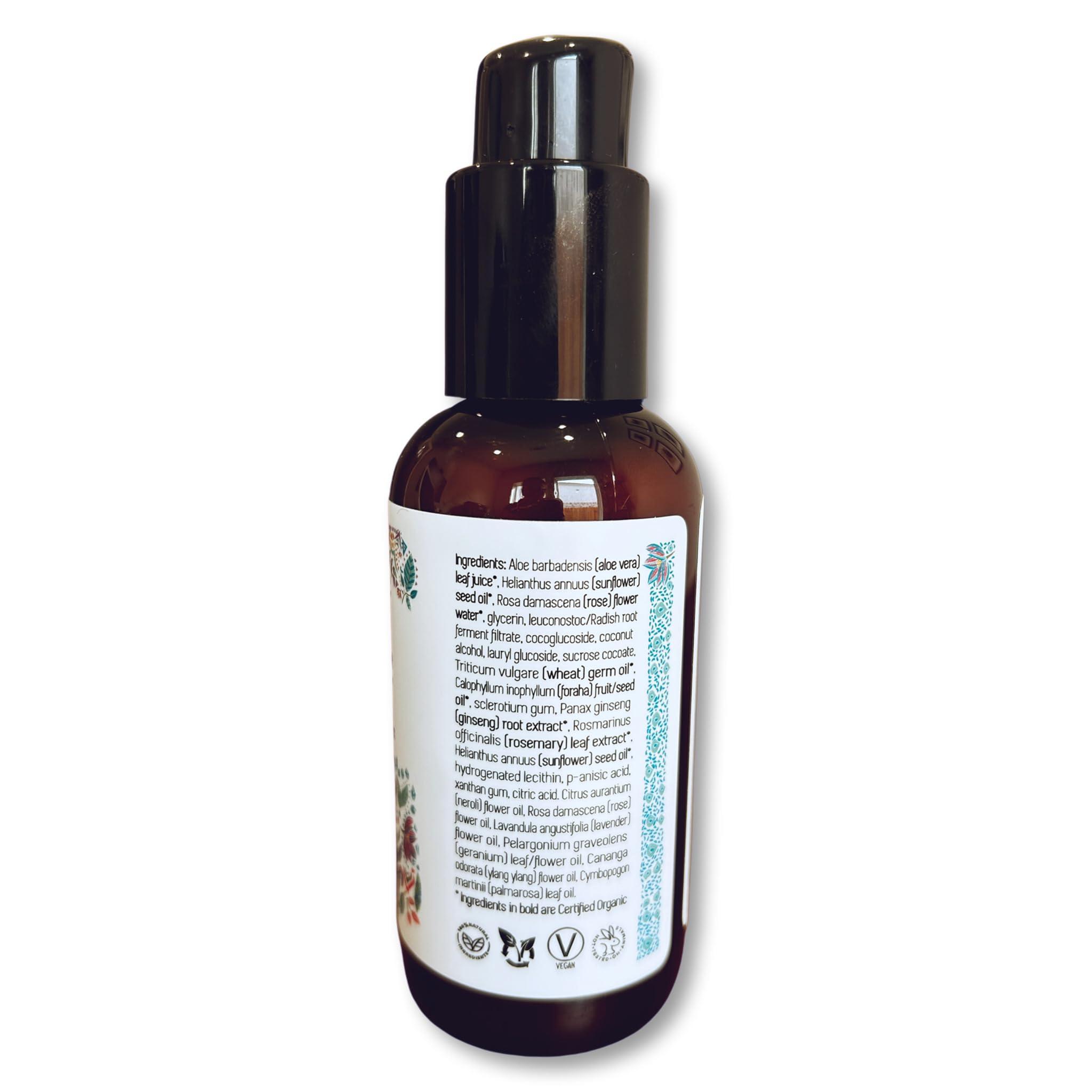 Boho Aromatic Boho Aromatic Botanical Cream Face Cleanser and Konjac Sponge, Gentle Non-Foaming Face Wash, Anti Aging Facial Cleanser, Natural & Organic, Daily Facial Cleanser, Facial Care Products