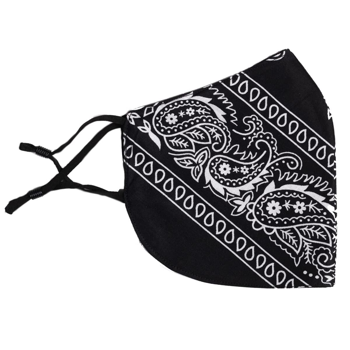 Generic Beard Mask for Men, Beard Mask, Mens Face Mask, Reusable, Adjustable ear band, BEARDSYYC (9 Inches, Biker Black)