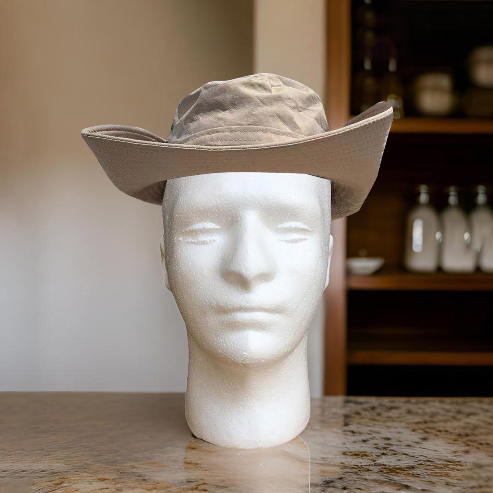 Generic Foam Head Male Styrofoam Head Foam Mannequin Head Stand Wig Mannequin Head for Wigs Wig Head Foam Wig Head Stand Male Mannequin Head Foam Heads for Wigs Display Holder Hats Glasses Display Stand (6PCS)