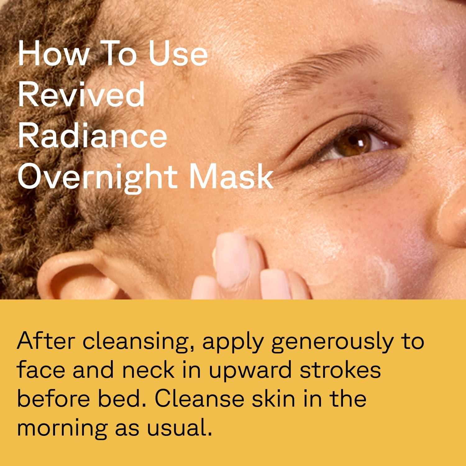 Acure Acure Revived Radiance Overnight Mask, for Fine Lines, Wrinkles & to Restore Overall Radiance to Tired Lackluster Skin, 1.7 Fl Oz