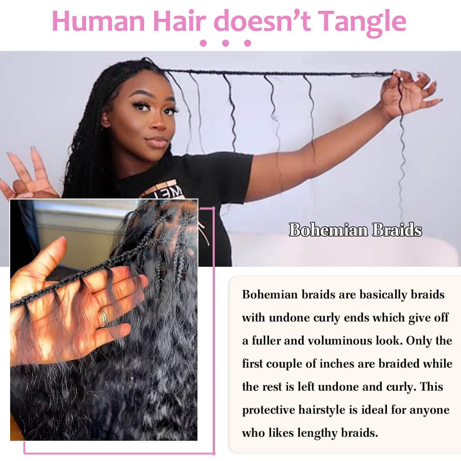 Urbeauty Urbeauty Human Braiding Hair #30 Color, Deep Wave Bulk Human Hair for Micro Braiding No Weft, Curly Human Hair for Boho Braids, Knotless/Goddess/Bohemian/Gypsy/100% Unprocessed Human Hair 100gram