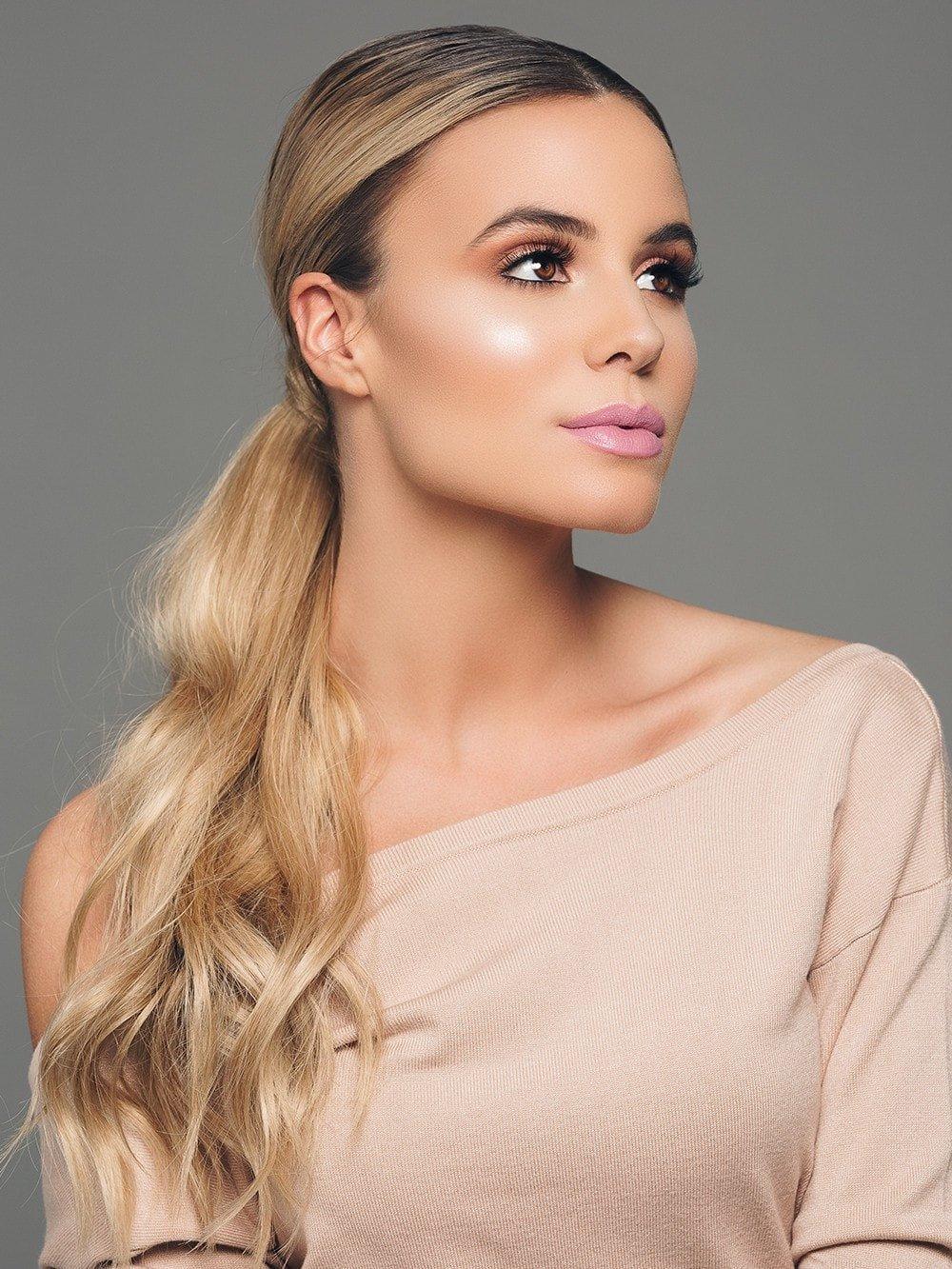 HairDo Hairdo 16\" Human Hair Wrap-Around Pony Color R7HH Strawberry Blonde - Instant Ponytail Add Length Volume Easy Attachment Womens Updo Hair Extension Cola de Caballo de Pelo Humano