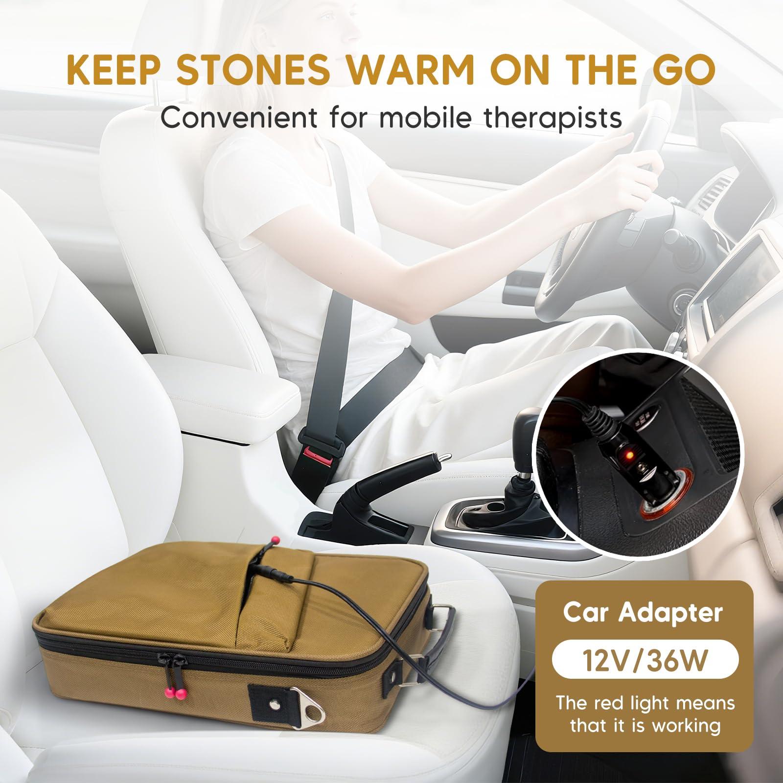 Goodtar Goodtar Portable Hot Stones Warmer Set Spa Salon Massage Digital Electric Heater Without Stones