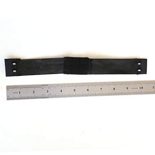 zigzag hair ZigZag Hair 5pcs Adjustable Elastic Band with Hooks for Wigs/Lace Closure/Lace Frontal Sewing Band Black 1.2inch width 9.5inch length (Black-5pcs)