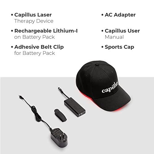 Capillus Capillus Plus Mobile Laser Therapy Cap for Hair Regrowth, with 202 Red Light Lasers for Laser Hair Growth, Red Light Hair Growth