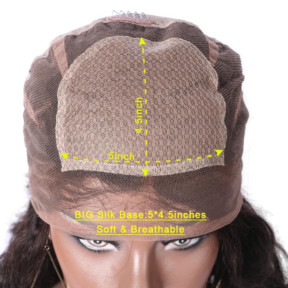 YOUNG BEAUTY YOUNG BEAUTY 5 * 4.5 Silk Top Full Lace Wigs Silky Straight HD Lace Full Lace Human Hair Wig PrePlucked Glueless Silk Base Full Lace Human Hair Wigs for Women 150Density 20inch Natural Color