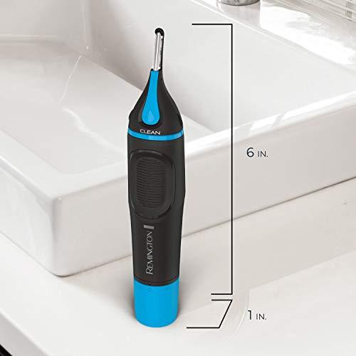 Remington Remington NE3855 Nose, Ear & Detail Trimmer with CLEANBoost Technology for Easy Washing, Eyebrow Trimming Comb Attachment, Black