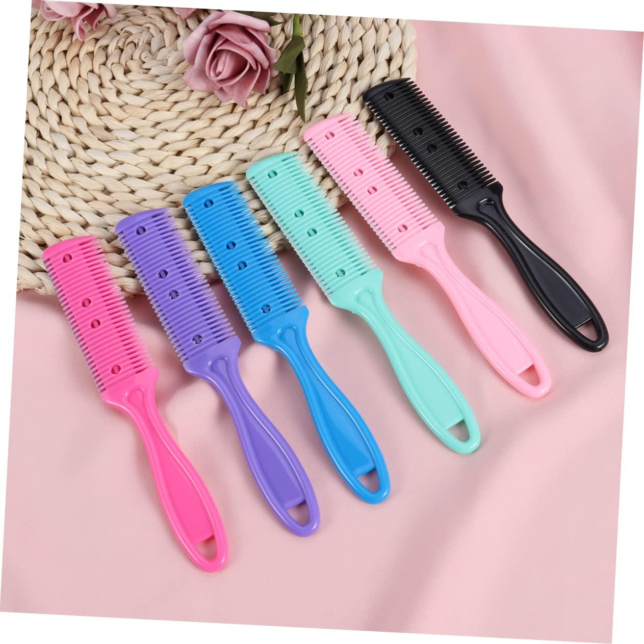 FRCOLOR FRCOLOR Stainless Steel Hair Cutting Comb Double-sided Haircut Scissors Hair Trimmer