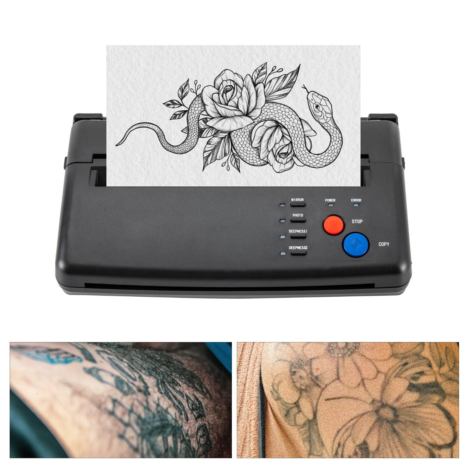 RustyVioum RustyVioum Tattoo Stencil Maker Tattoo Transfer, ABS Thermal Copier Stencil Printer Machine, Rectangle Tattoo Stencil Maker for All Kinds of Skin