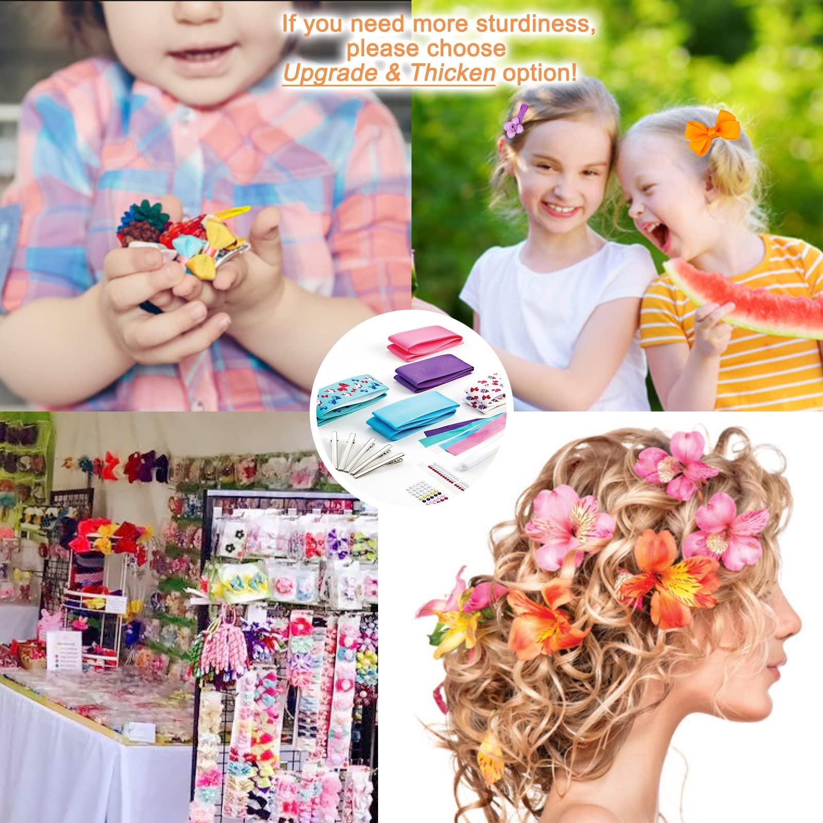 HiJeaton HiJeaton 90Pcs Alligator Hair Clips for Bow Making, 4.6cm/1.8\" Metal Gator Clips, Large Plain DIY Supplies for Crafts and Hairdresser