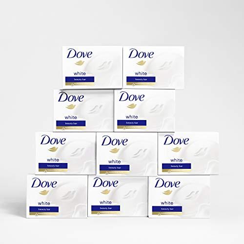Dove Dove Beauty Bar More Moisturizing than Bar Soap White Effectively Washes Away Bacteria, Nourishes Your Skin 3.75 oz, 10 Bars