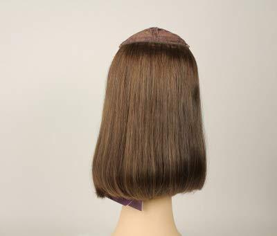 Freeda Wigs Freeda European human hair wig - Hat Fall Avalon Light Brown with Blended Lowlights and Highlights Size L 12\'\'