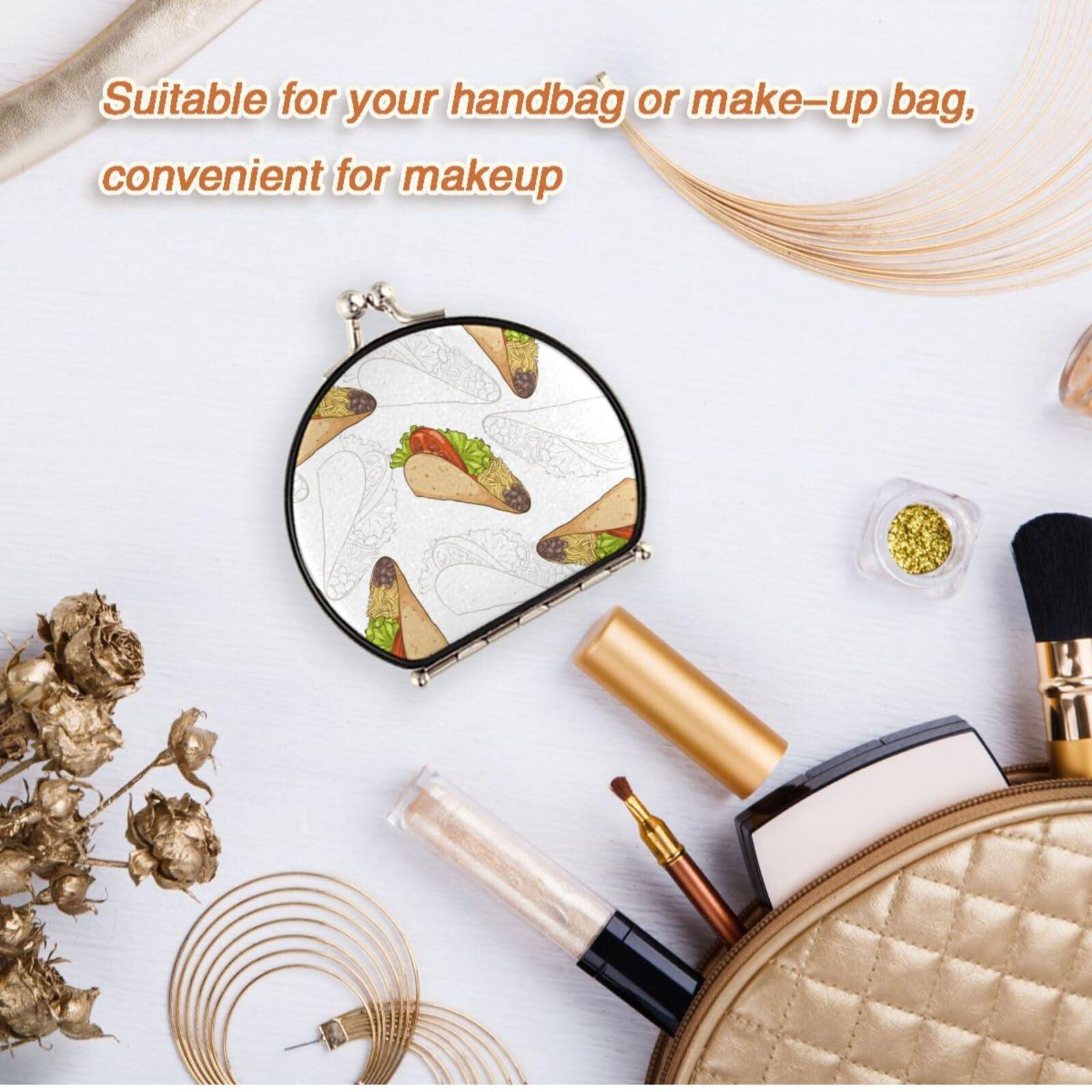 Augenstern Augenstern Travel Makeup Mirror Taco-scetch-Mexican Foldable Cosmetic Mirror Pocket Mirror