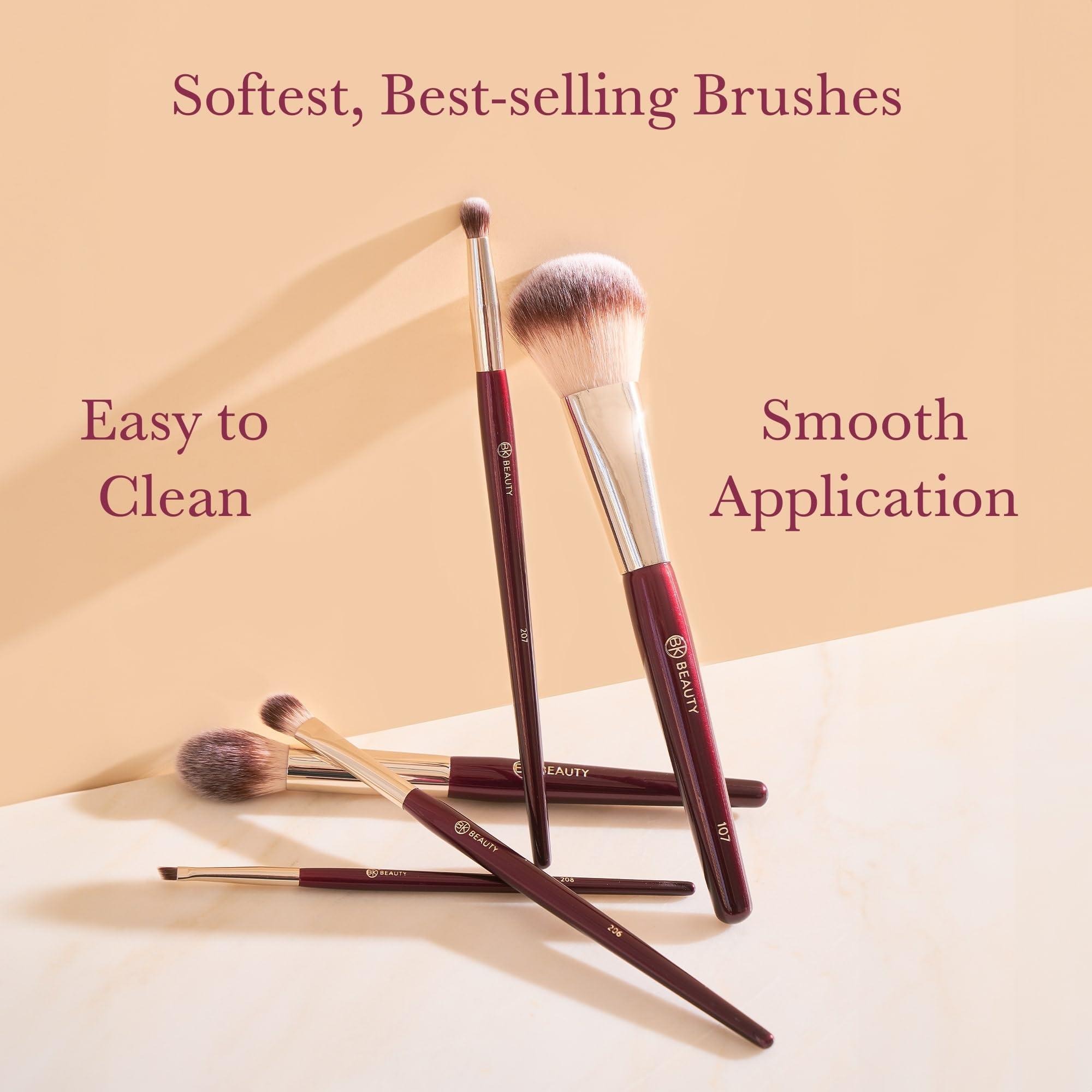 BK BEAUTY BK BEAUTY - PRECISION BRUSH COLLECTION (5PC) - Professional Makeup Brush Set for Bronzer, Blush, Contour, Powder & Eye Makeup | Premium Face Brushes for Flawless Application