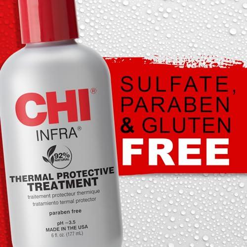 CHI CHI Infra Thermal Protective Treatment, Hair Serum For Protecting Color & Adding Superior Shine & Softness, Hydrating Formula, Sulfate-free, 6 Oz