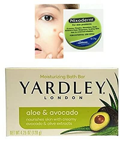 Nixoderm Nixoderm Yardly Moisturizing Bath Bar, Aloe & Avocado, 4 5 fl Cream for Acne, 17.7 g