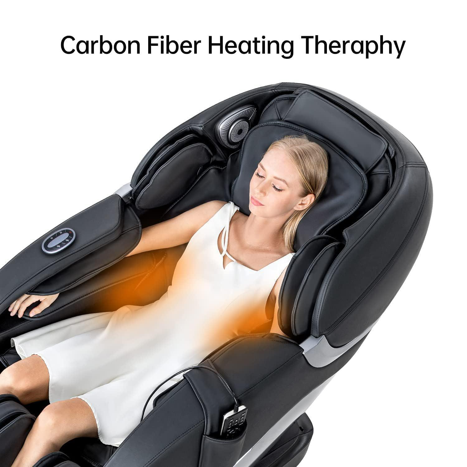 iRest iRest SL Track Massage Chair Recliner, Full Body Massage Chair with Zero Gravity, Bluetooth Speaker, Airbags, Heating, and Foot Massage