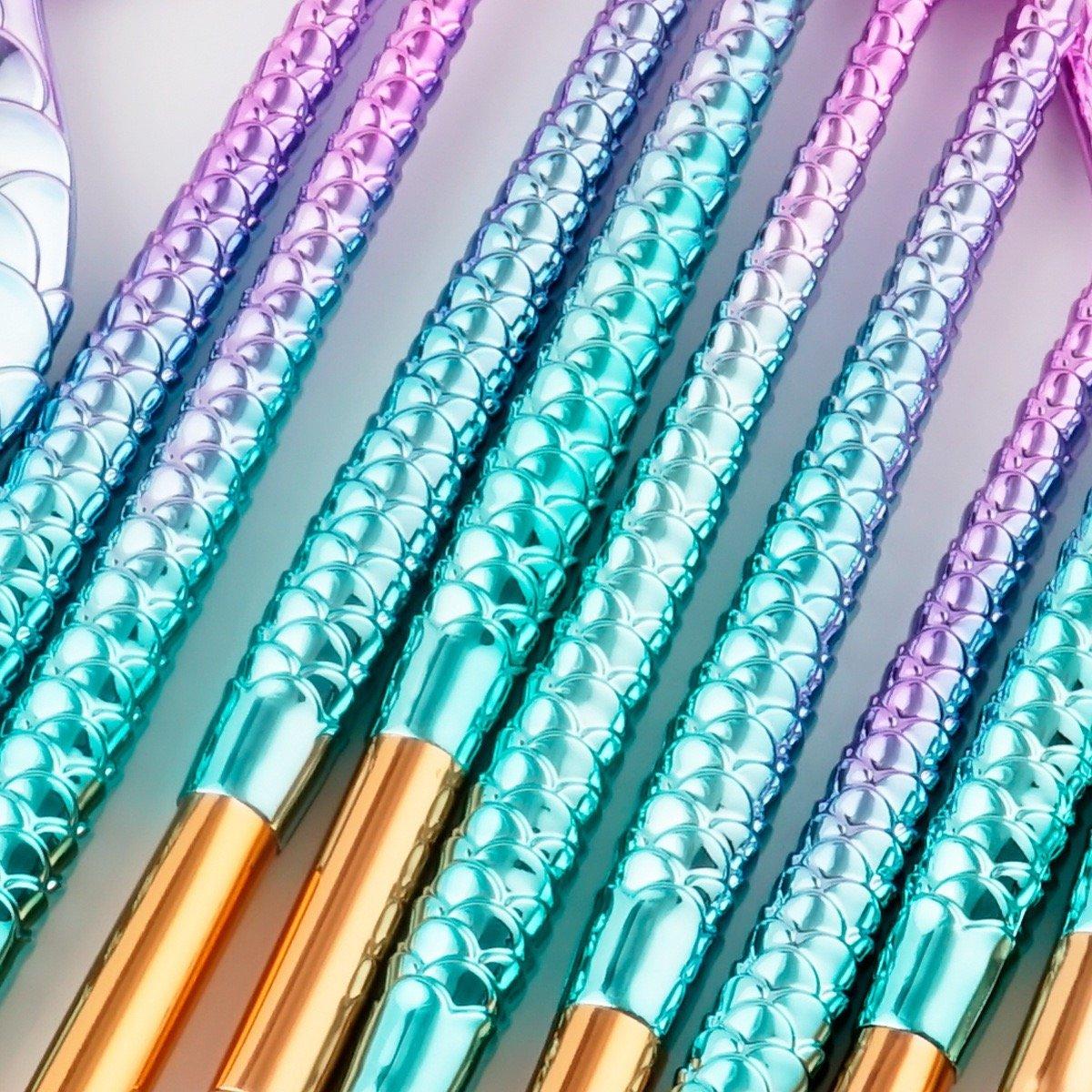 Empire Beauty Mermaid Makeup Brush Set 11 pieces