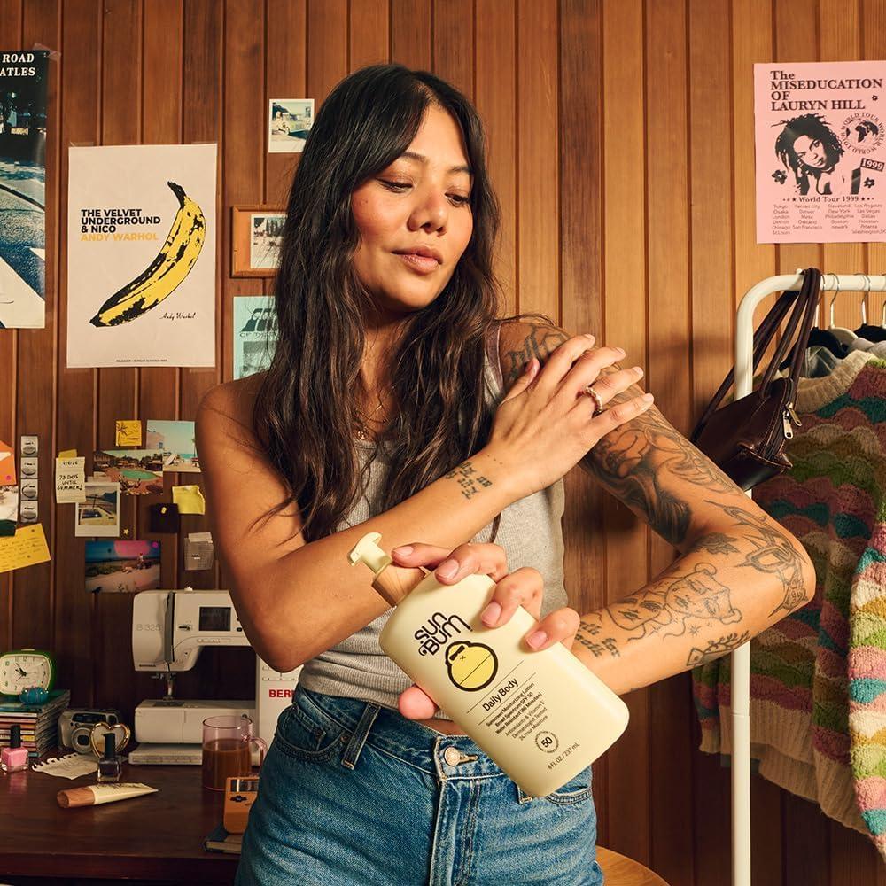 Sun Bum Sun Bum Daily SPF 50 Sunscreen Body Lotion| Broad Spectrum Moisturizing Sunblock with Vitamin E | Vegan and Hawaii 104 Act Compliant (Octinoxate & Oxybenzone Free) | Dermatologist Tested | 8 Fl Oz