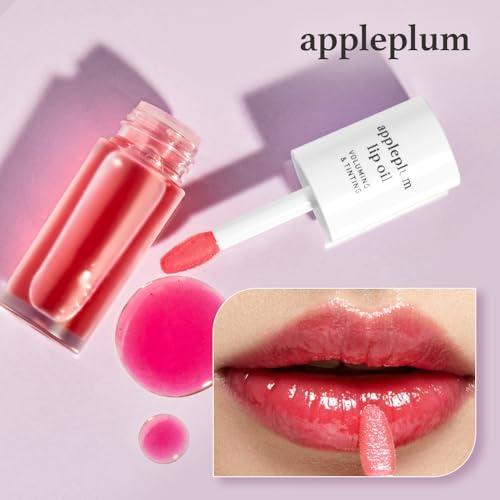 NOONI NOONI Korean Vegan Lip Oil - Appleplum | Lip Stain, Gift, Long-Lasting, Moisturizing, Plumping, Revitalizing for Dry Lips, Waterproof, No Peel Off, Korean Lip Tint 0.12 Fl Oz