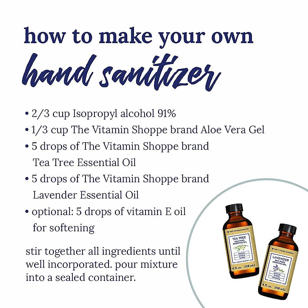 The Vitamin Shoppe Aloe Vera Gel 99% Pure - Topical Oil to Soothe & Moisturize (4 Ounces)