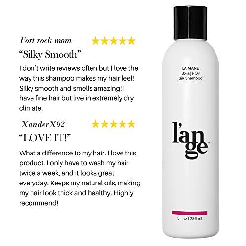 L'ANGE HAIR L’ange Hair La Mane Borage Oil Silk Shampoo | For Coarse & Hard to Manage Hair | Silk Proteins & Borage Seed Oil (8 fl Oz)