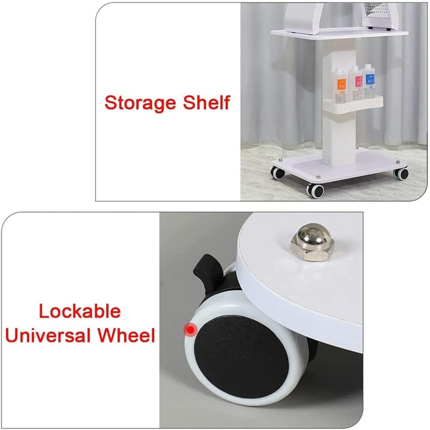 GUNEL GUNEL Professional Beauty Salon Trolley Cart, Hair Salon Spa Rolling Trolley Stand Mobile Cart with Lockable Wheels, Beauty Instrument Storage Tray (Size : 45 * 45 * 70cm)