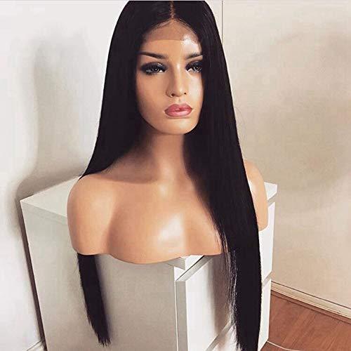 Cilava Cilava Long Silky Straight Black Lace Front Wig With Natural Hairline,Synthetic Wigs For Women African American