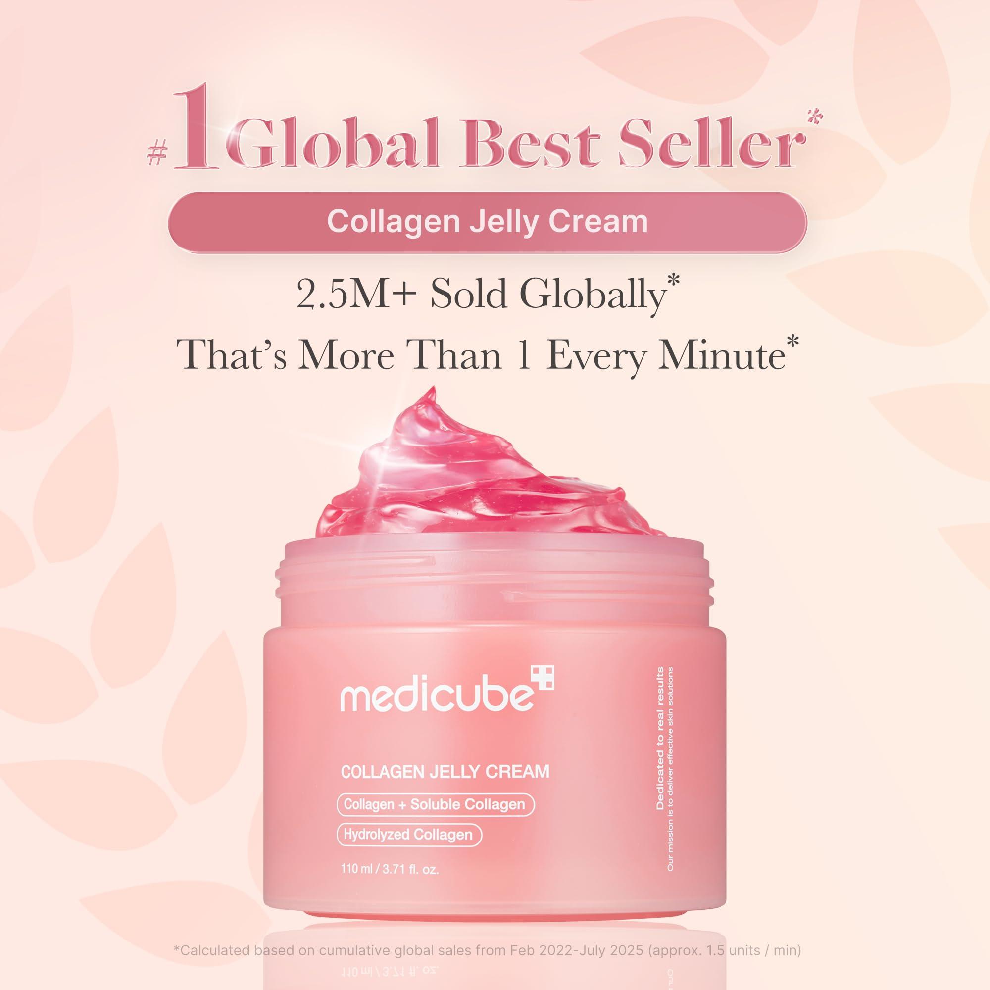 Medicube Medicube Collagen Jelly Cream- Niacinamide & Freeze-Dried Hydrolyzed Collagen - Boosts skin\'s barrier hydration and gives 24h Glow & Lifted Look - No artificial color, Korean skincare (3.71 fl.oz.)