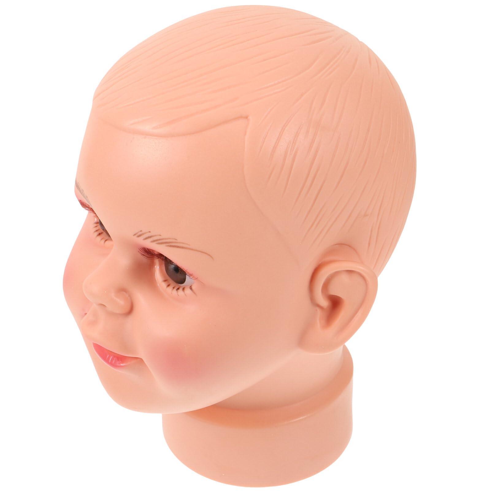 SOLUSTRE SOLUSTRE Baby Mannequin Head, Baby Boy Girl Children Mannequin Manikin Head Kid Mannequin Head Display for Hair Wigs Scarf Hats Sunglasses Stand