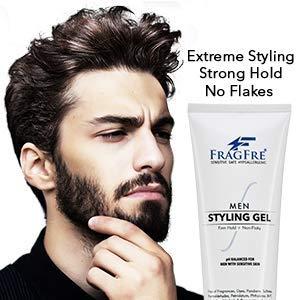 FRAGFRE FRAGFRE Men\'s Firm Hold Hair Gel for Aggressive Styles - Paraben-Free Hypoallergenic Formula for Sensitive Skin, No Irritations - 8 oz